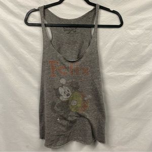 Felix The Cat faded Grey heather Women’s Tank in Size Large by Radio Days